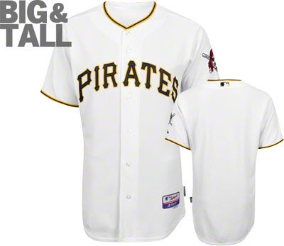 Pittsburgh Pirates Big and Tall Home White Jersey