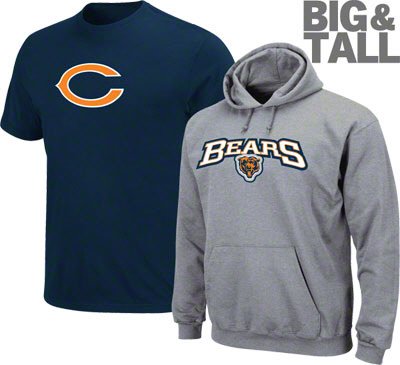 chicago bears big and tall jerseys