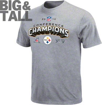 Pittsburgh Steelers Big and Tall AFC Champions T-Shirt