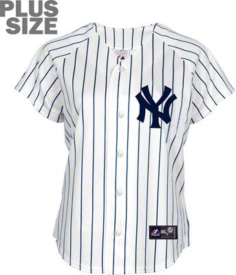 Women's Plus Size Yankees Jersey, womens 3xl 4xl yankees jersey, plus 3x 4x yankees jersey