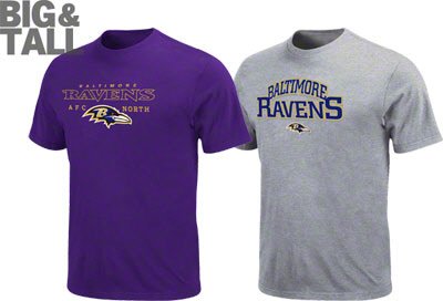 Big and Tall Baltimore Ravens Combo Pack T-Shirt