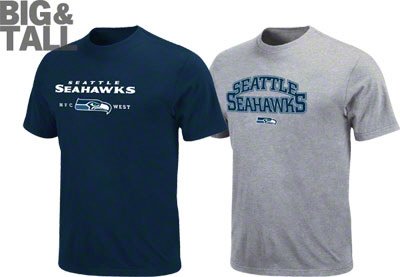 Big and Tall Seattle Seahawks Combo Pack T-Shirts
