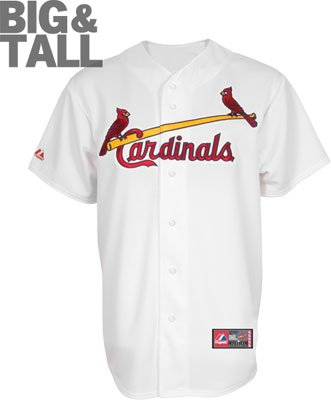 Big and Tall St. louis Cardinals Home White Jersey