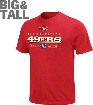 Big and Tall San Francisco 49ers Red T-Shirt