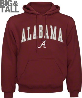 Big and Tall Alabama Crimson Tide Hooded Sweatshirt