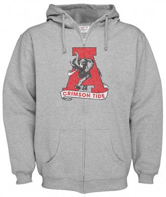 Big and tall Alabama Crimson Tide Gray Hooded Sweatshirt