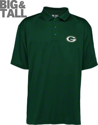 Big and Tall Green Bay Packers Polo Shirt