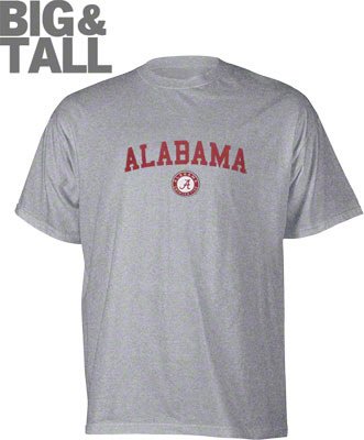 Alabama Crimson Tide Big and Tall T-Shirts & College Apparel