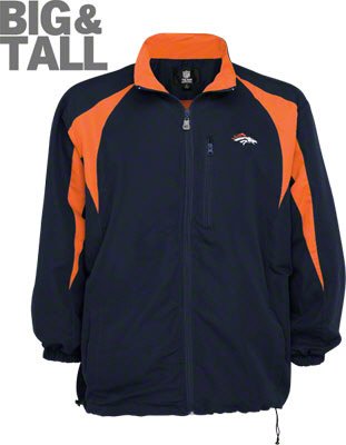 Big and Tall Denver Broncos Microfiber Zip Jacket