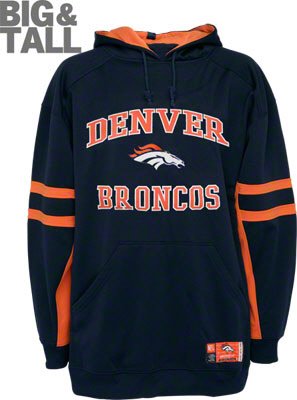 Denver Broncos Big and Tall Hooded Sweatshirt