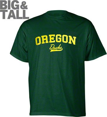 Big and Tall Oregon Ducks Green Arch T-Shirt