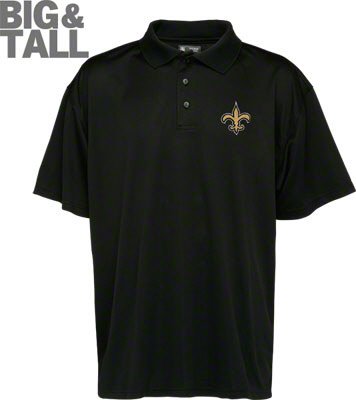 Big and Tall New Orleans Saints Polo Shirt