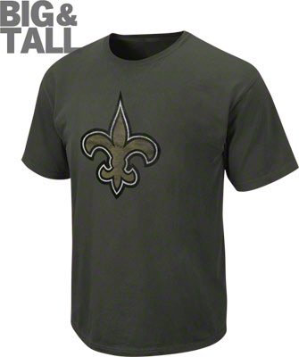Big and Tall New Orleans Saints Distressed T-Shirt