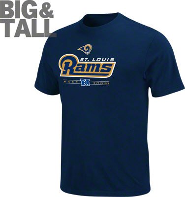 Big and Tall St. Louis Rams Cotton CV T-Shirt