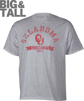 Big and Tall Oklahoma Sooners Distressed T-Shirt