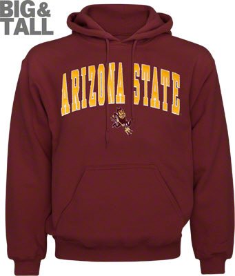 Arizona State Sun Devils Big and Tall Hoodie Sweatshirt