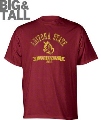 Big and Tall Arizona St. Sun Devils Distressed T-Shirt
