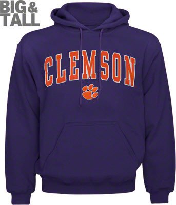 Big and Tall Clemson Tigers Sweatshirt Hoodie