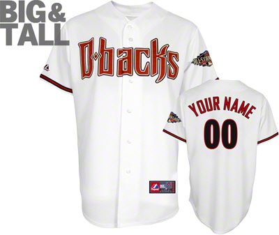 Big and Tall Customized Arizona Diamondbacks Jersey