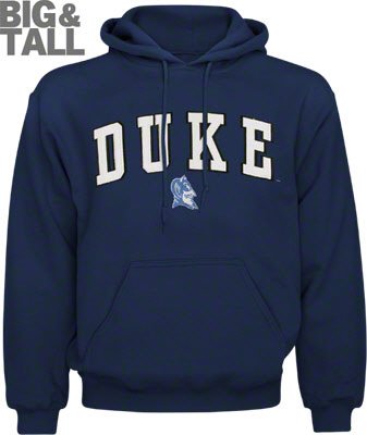 Big and Tall Duke Hoodie Sweatshirt