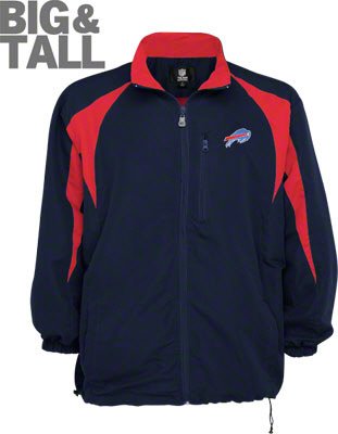 Big and Tall Buffalo Bills Microfiber Front Zip Jacket