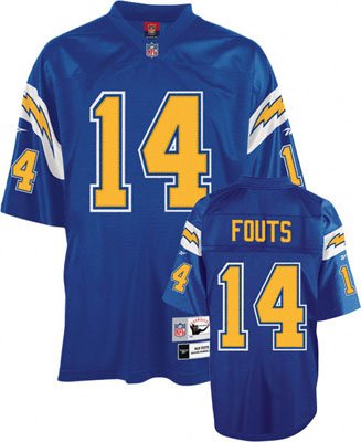 Big and Tall Dan Fouts San Diego Chargers Jersey