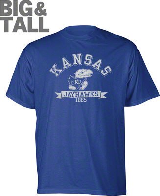 Big and Tall Kansas Jayhawks Logo T-Shirt