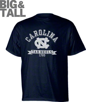 North Carolina Tar Heels Big and Tall Logo T-Shirt