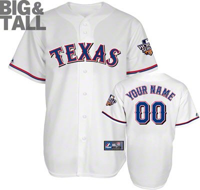 big and tall texas rangers jersey