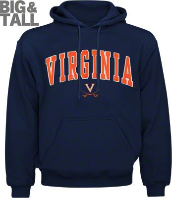 Big and Tall Virginia Cavaliers Hoodie Sweatshirt