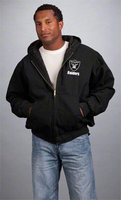 Oakland Raiders Big and Tall Hoodie Jacket