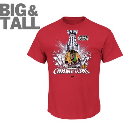 big and tall chicago blackhawks champions t-shirt