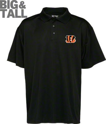 Big and Tall Cincinnati Bengals Polo Shirts in S-3X 4X 5X 6X XLT-5XLT