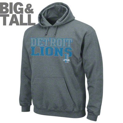 Big and Tall Detroit Lions Pullover Hoodie Sweatshirt