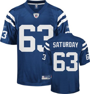 Jeff Saturday Big and Tall Indianapolis Colts Jersey