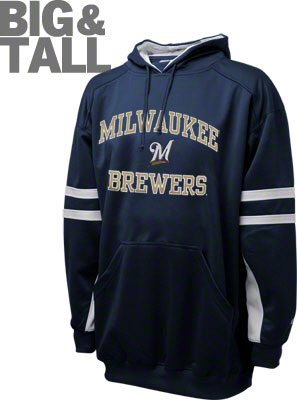 Big and Tall Milwaukee Brewers Hoodie Sweatshirt