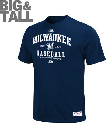 Big and Tall Milwaukee Brewers Property Of T-Shirt