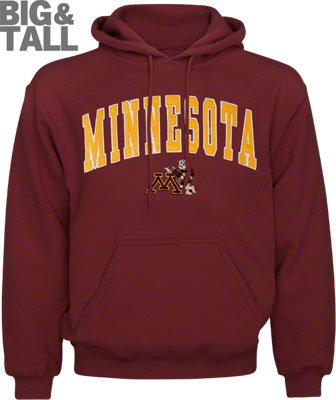 Big and Tall Minnesota Golden Gophers Hoodie Sweatshirt