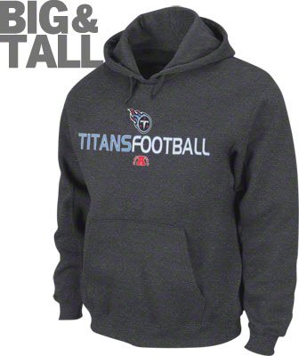 Tennessee Titans Big and Tall Gray Fleece Sweatshirt Hoodie