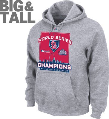 Big and Tall St. Louis Cardinals World Series Champions Sweatshirt Hoodie