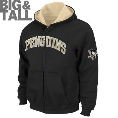 Pittsburgh Penguins Big and Tall Sweatshirt Hoodie Zip Jacket