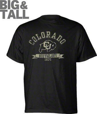 Big and Tall Colorado Buffaloes Distressed T-Shirt