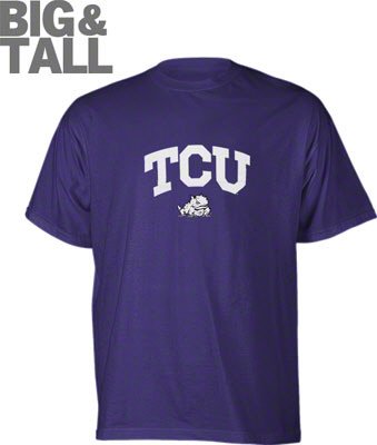 TCU Big and Tall T-Shirt, Texas Christian