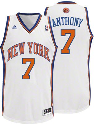 Carmelo Anthony Jersey, New York Knicks 3X, 4X Big Tall, 4XL