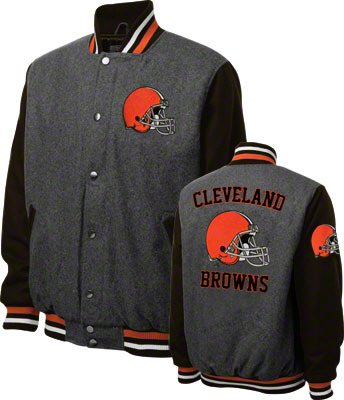 Big and Tall Wool Cleveland Browns Varsity Jacket