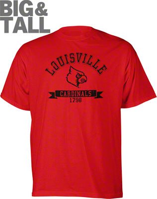Louisville Cardinals Big and Tall Logo T-Shirt