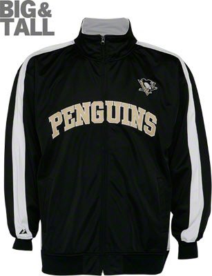 Pittsburgh Penguins Big and Tall Black Track Jacket