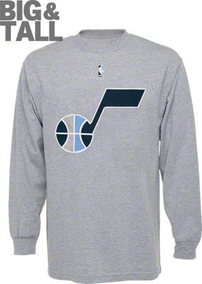 Utah Jazz Big and Tall Long Sleeve Shirt, 3X, 4X, 5X, 6X