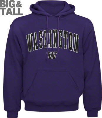 Washington Huskies Big and Tall Sweatshirt Hoodie