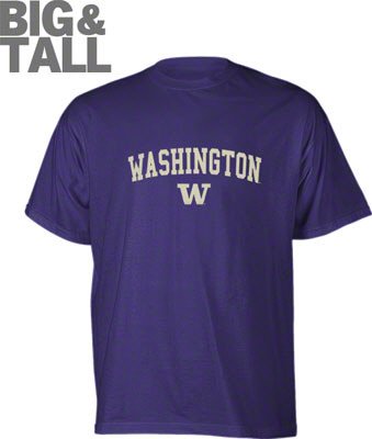 Big and Tall University of Washington Huskies Logo T-Shirt